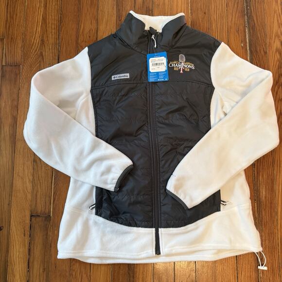 Columbia Women’s Jacket Texas Rangers 2023 World Series Full Zip Large New - Picture 1 of 10